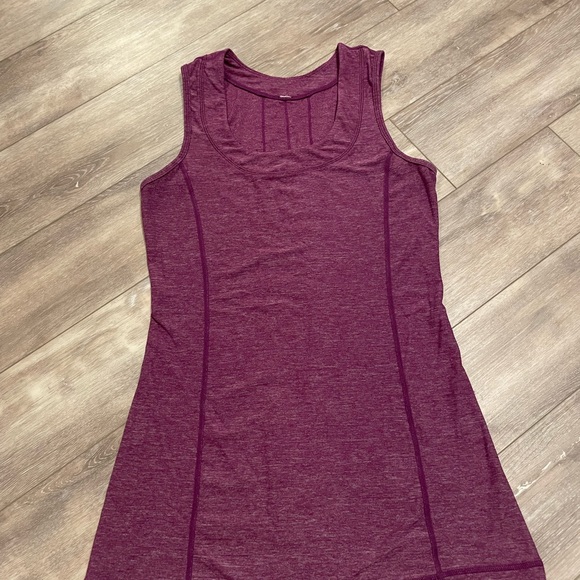 Lululemon Athletica run free tank Heathered plum size 4 - Picture 3 of 8